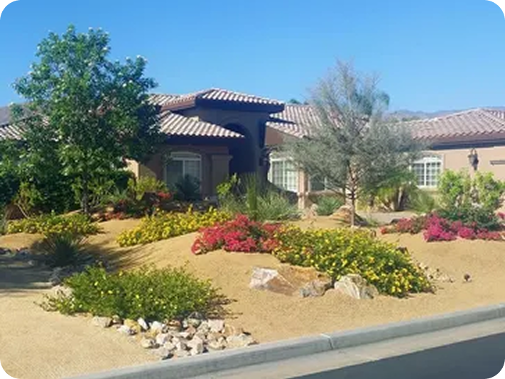 Southwestern style home and garden