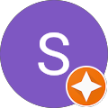 Orange star badge on purple icon