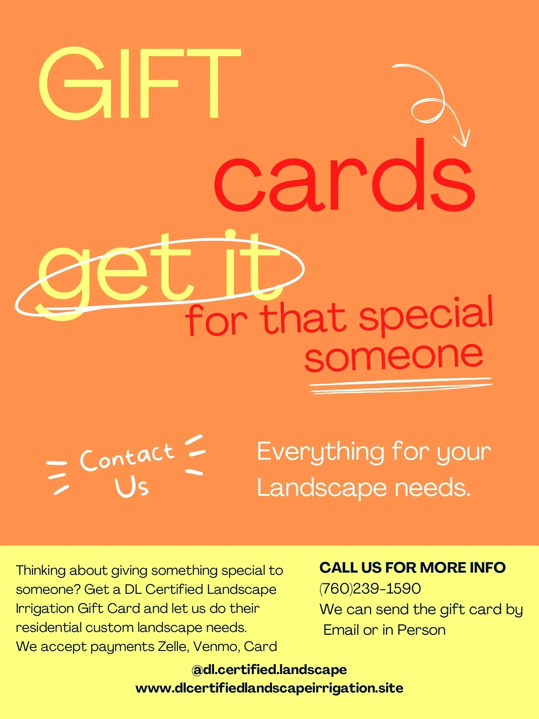 Contact us for landscape needs